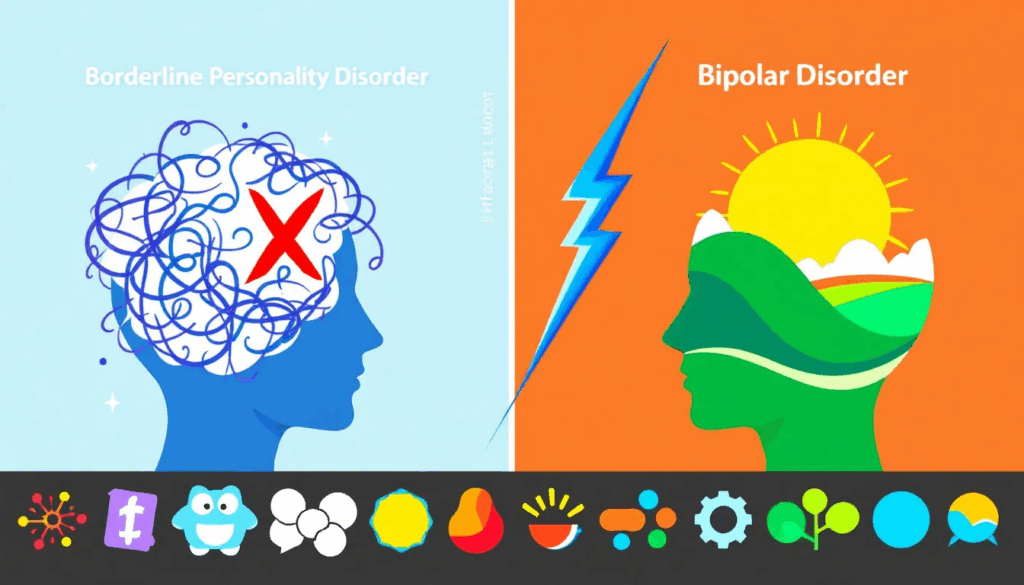 A visual guide to treatment options for BPD and bipolar disorder.