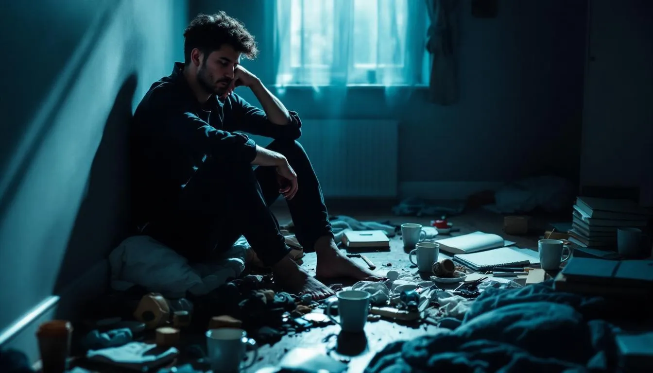 A depiction of daily life for someone living with quiet BPD, illustrating moments of both struggle and resilience.