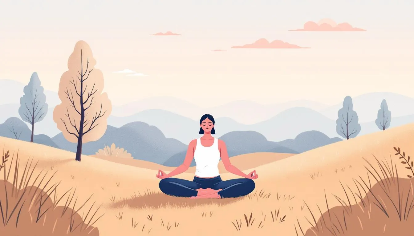 A person engaging in physical activity as a method to manage anxiety.