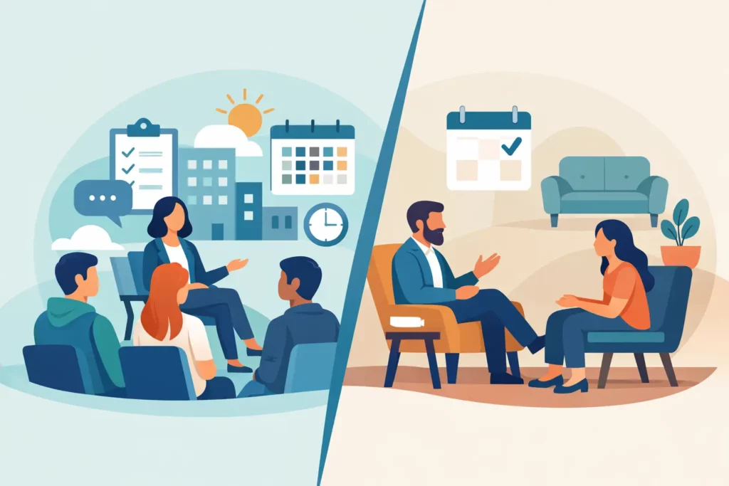 IOP vs Weekly Therapy: What Changes?