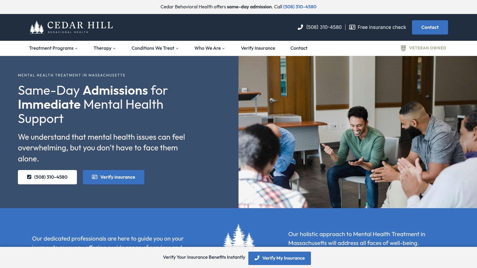 Screenshot from https://cedarhillbh.com