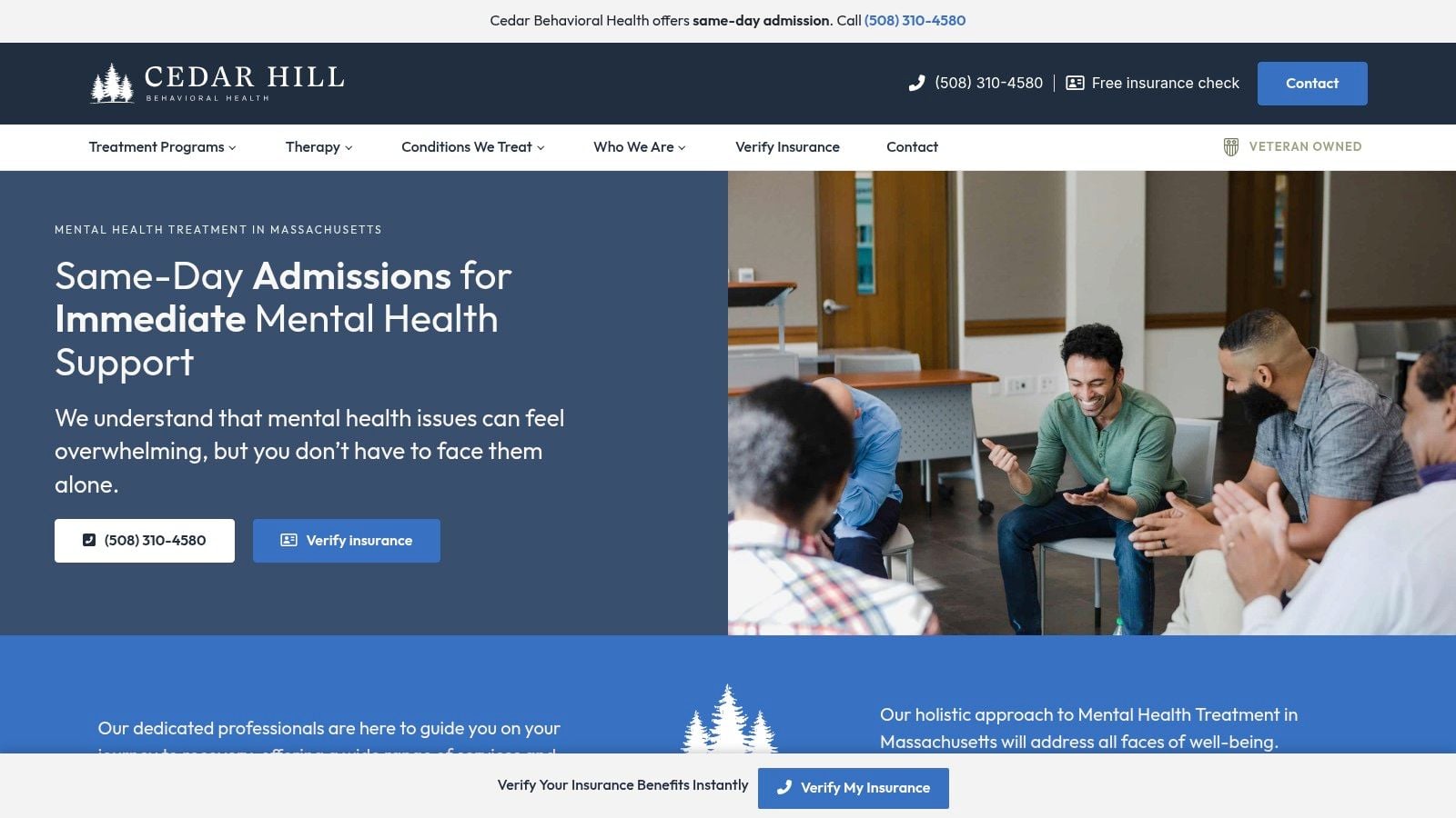 Screenshot from https://cedarhillbh.com